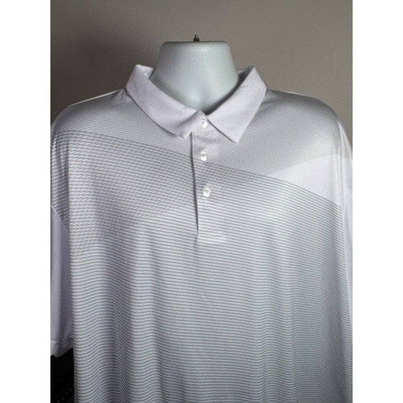 Ben Hogan Other - Ben Hogan Polo Shirt Mens 3XL White, Gray Stripes,  Golf Performance Shirt